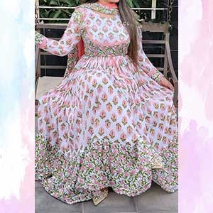 Screen Print 2 pieces Dress for Girls