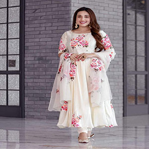Cream Angel Gown Dress