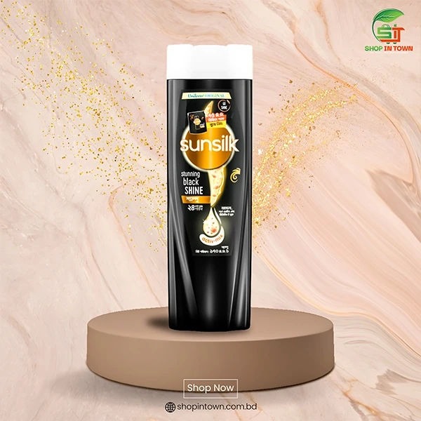 Sunsilk Shampoo Stunning Black Shine (340ml)